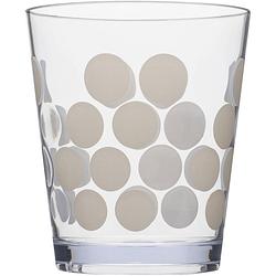 Foto van Zak!designs drinkbeker dot dot 420 ml beige/transparant