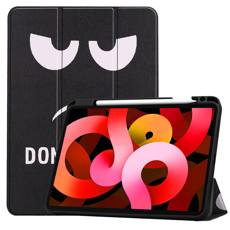 Foto van Basey ipad air 5 2022 hoes case hoesje don'st touch me uitsparing apple pencil ipad air 2022 10.9 inch