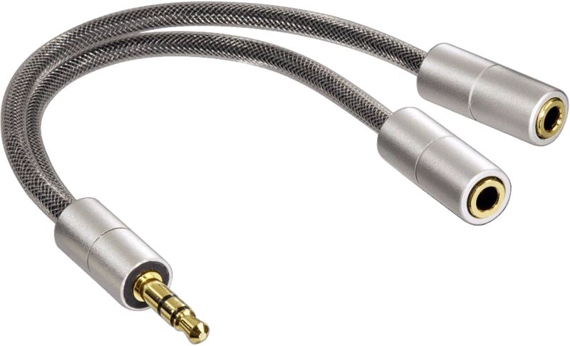 Foto van Hama aluline 3,5 mm audiosplitter