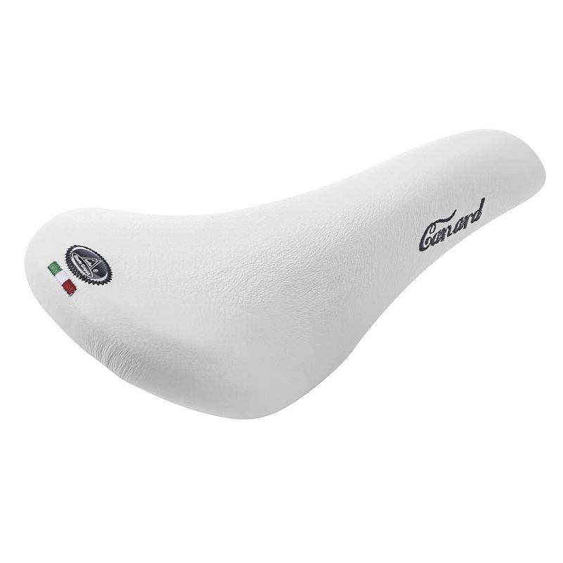 Foto van Selle monte grappa zadel canard 285 x 160 mm heren wit