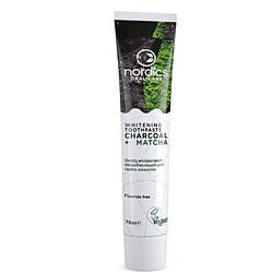 Foto van Nordics tandpasta charcoal matcha whitening 75 ml wit