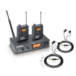 Foto van Ld systems mei 1000 g2 bundle draadloze 823-832/863-865 mhz in-ear monitor bundel