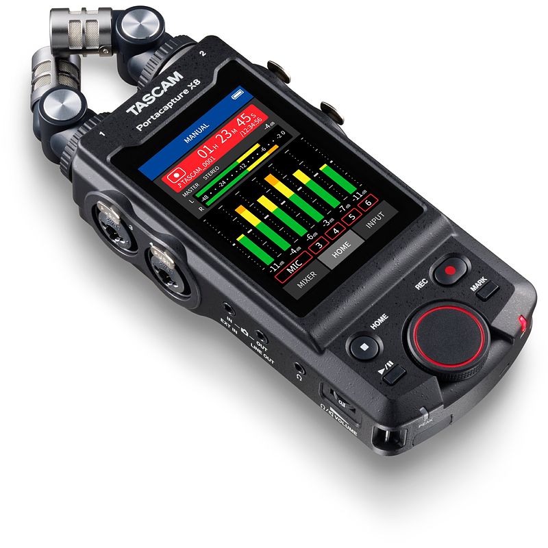 Foto van Tascam portacapture x8 handheld pcm recorder