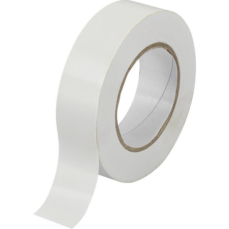 Foto van Tru components sw10-155 1563945 isolatietape wit (l x b) 10 m x 19 mm 1 stuk(s)