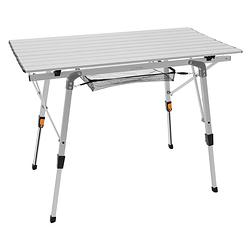 Foto van Campingtafel opvouwbaar 90x51,5 cm zilver aluminium ml-design