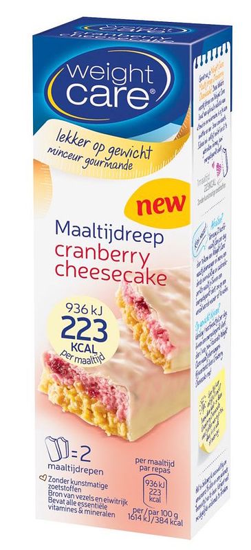 Foto van Weight care maaltijdreep cranberry cheesecake