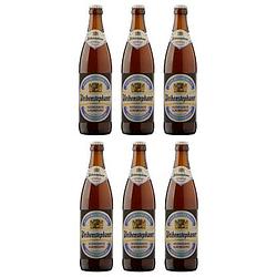 Foto van Weihenstephaner hefeweissbier alcoholvrij 0,5% fles 6 x 0, 5l bij jumbo