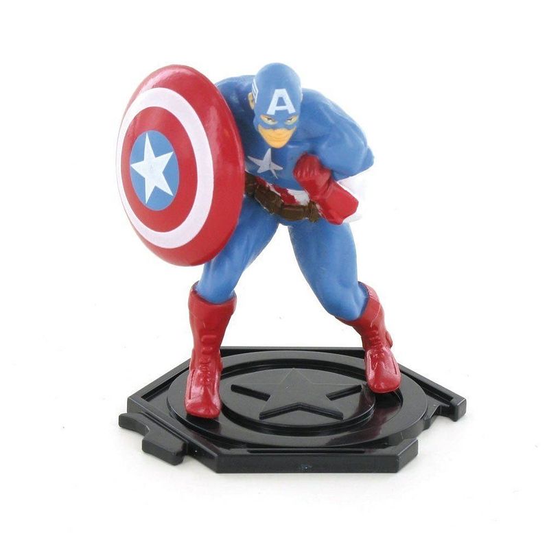 Foto van Comansi speelfiguur avengers captain america 9 cm blauw