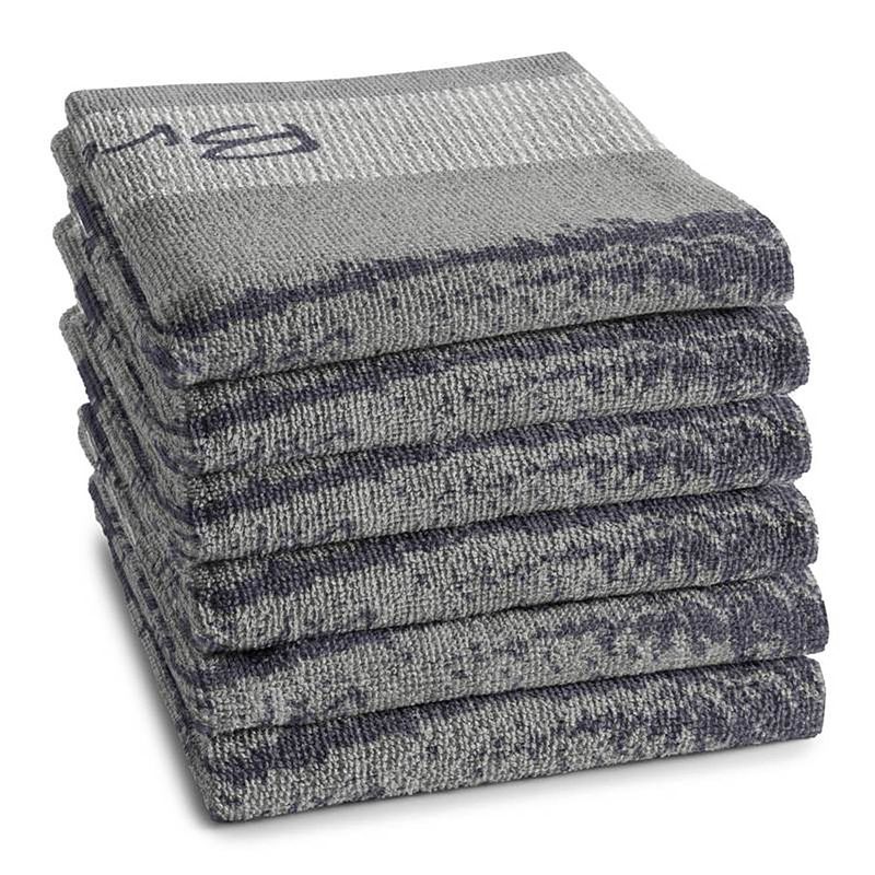 Foto van Ddddd bread keukendoek (set van 6) - 100% katoen - grey