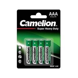 Foto van Camelion batterijen aaa longlife 1.5v groen/zwart 4 stuks