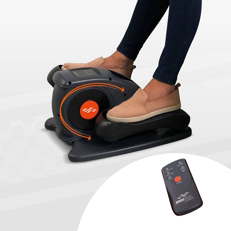 Foto van Mediashop vibro-legs elliptical - mini hometrainer - gemotoriseerde elliptische trainer