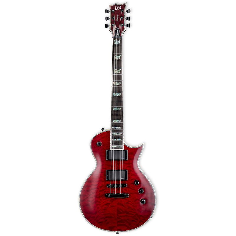 Foto van Esp ltd deluxe ec-1000qm see thru black cherry