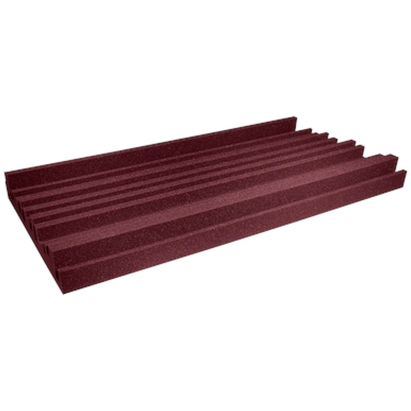 Foto van Auralex studiofoam metro burgundy 61x122x10cm absorber rood (6-delig)