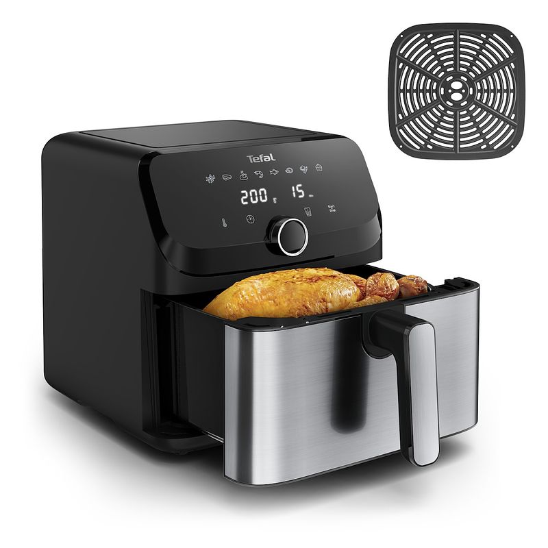 Foto van Tefal ey855d airfryer zwart