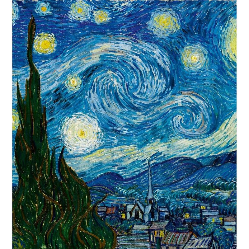 Foto van Dimex starry night vlies fotobehang 225x250cm 3-banen