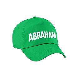 Foto van Abraham cadeau pet /cap groen voor heren - verkleedhoofddeksels