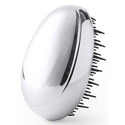 Foto van Handbagage haarborstel anti-klit zilver 9 cm - haarborstels