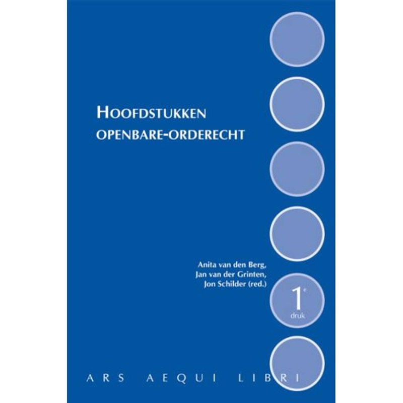 Foto van Hoofdstukken openbare-orderecht - ars aequi