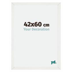 Foto van Fotolijst 42x60cm wit geveegd mdf mura