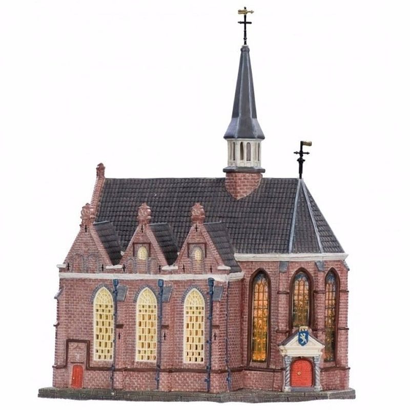 Foto van Friese elfsteden huisje leeuwarden jacobijnerkerk - kerstdorpen