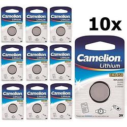 Foto van 10 stuks camelion cr2450 3v lithium knoopcelbatterij