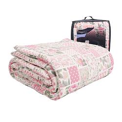 Foto van Happybed pinkpatch v2 240x220 - wasbaar dekbed zonder overtrek - bedrukt dekbed zonder hoes