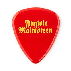 Foto van Dunlop yjmr02rd yngwie malmsteen custom delrin pick red 2.0 mm plectrumset (24 stuks)