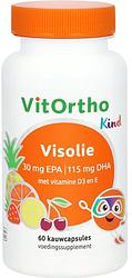 Foto van Visolie 30 mg epa - 115 mg dha kind kauwcapsules