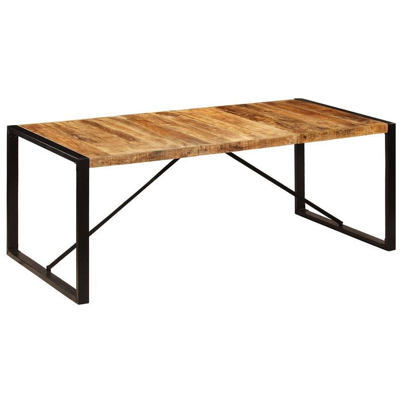 Foto van Vidaxl eettafel 200x100x75 cm massief mangohout