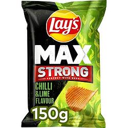 Foto van Lay's max strong chilli & limoen chips 150gr bij jumbo