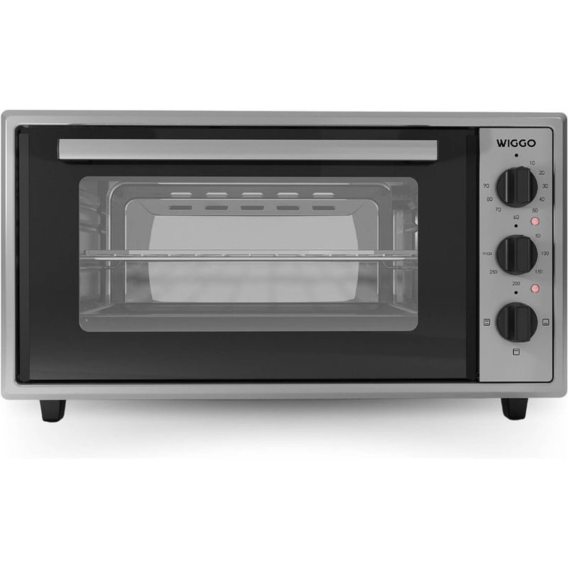 Foto van Wiggo wmo-e456(x) - vrijstaande mini oven - 45 liter - 2000 watt - timer - rvs