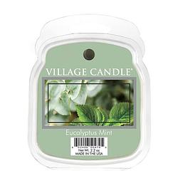 Foto van Village candle geurwax eucalyptus mint 3 x 8 x 10,5 cm groen