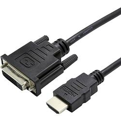 Foto van Value hdmi / dvi adapterkabel hdmi-a stekker, dvi-d 24+1-polige stekker 0.15 m zwart 12.99.3115 hdmi-kabel