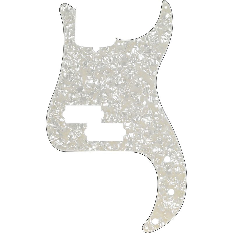 Foto van Fender 13-hole modern standard precision bass pickguard white pearl slagplaat voor fender precision bas