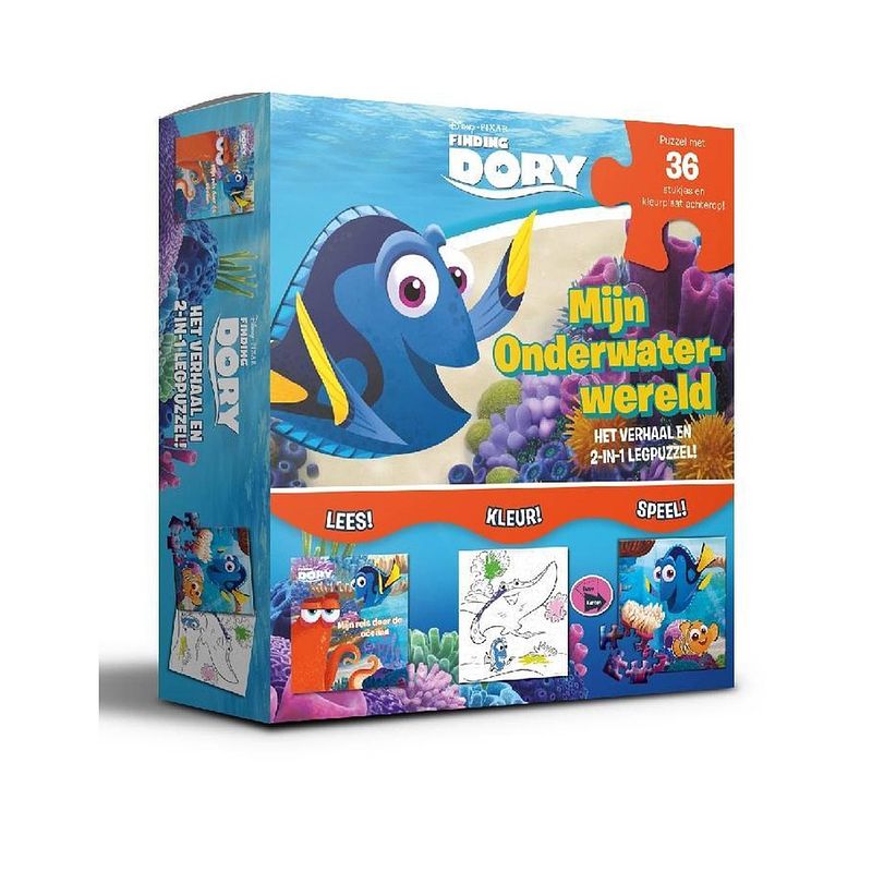 Foto van Disney pixar finding dory - het verhaal en 2-in-1 legpuzzel