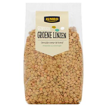 Foto van Jumbo gedroogde groene linzen 400g