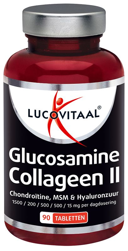 Foto van Lucovitaal glucosamine collageen ii tabletten