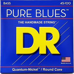 Foto van Dr strings pb-45/100 pure blues light to medium 45-100 basgitaarsnaren