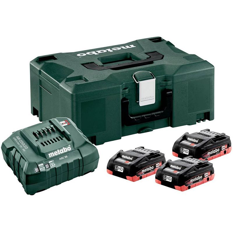 Foto van Metabo metabowerke 685133000 accu en acculader voor gereedschap 18 v 4 ah lihd