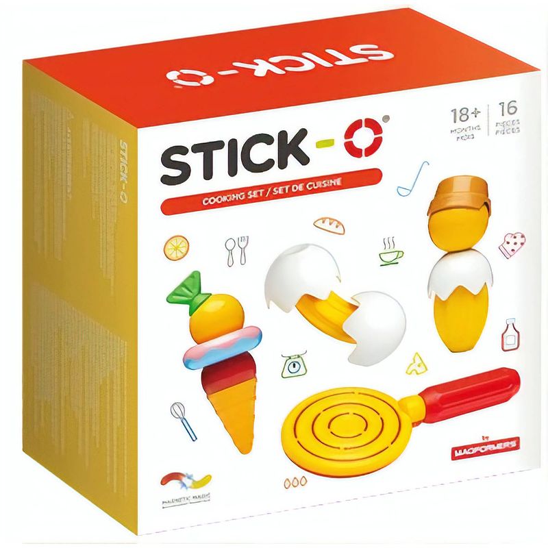 Foto van Stick-o magnetische bouwset koken 16-delig multicolor