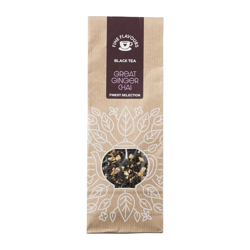 Foto van Losse zwarte thee - great ginger chai - 75 g