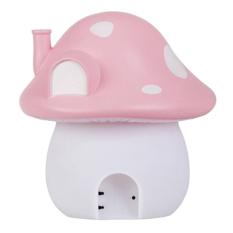 Foto van A little lovely company nachtlamp paddenstoel junior 19 cm pvc roze