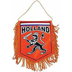 Foto van Oranje auto banier 15 x 10 cm - feestbanieren