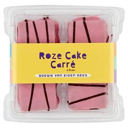 Foto van Qoeqie roze cake carre 4 stuks bij jumbo