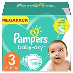 Foto van Pampers - baby dry - maat 3 - megapack - 160 luiers - 6/10kg