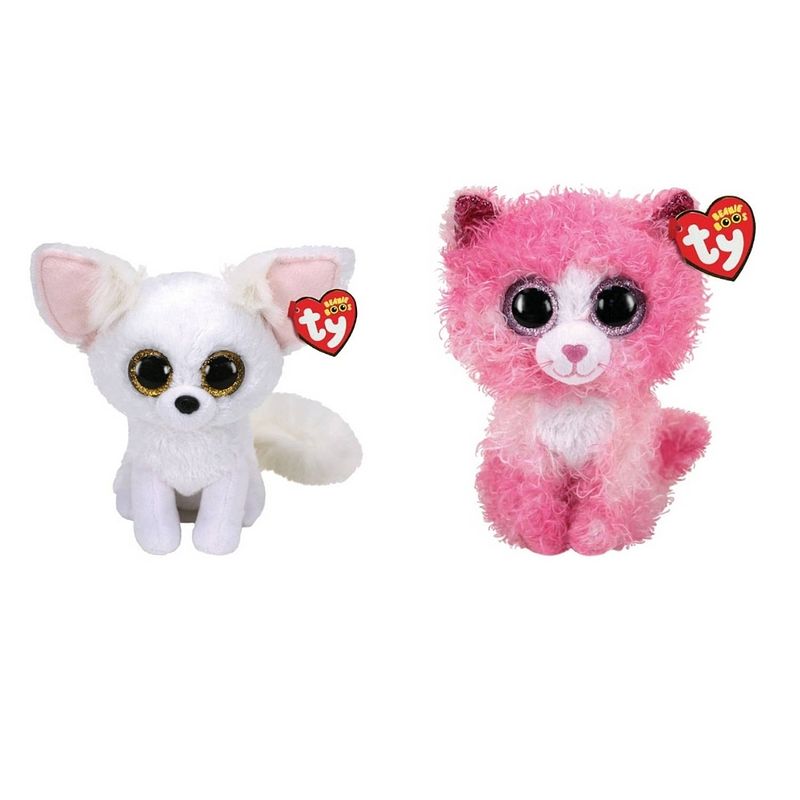 Foto van Ty - knuffel - beanie boo's - phoenix fox & reagan cat