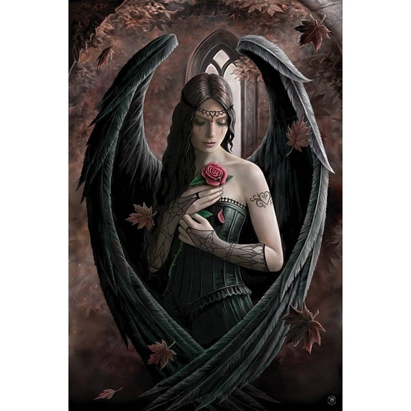 Foto van Pyramid anne stokes angel rose poster 61x91,5cm