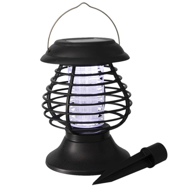 Foto van Solar tuinlamp/prikspot anti-muggenlamp op zonne-energie 22 cm - buitenverlichting