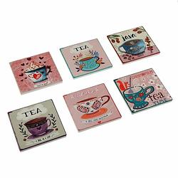 Foto van Onderzetters versa tea (10 x 10 cm) (6 onderdelen)