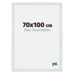 Foto van Fotolijst 70x100cm wit mat mdf mura